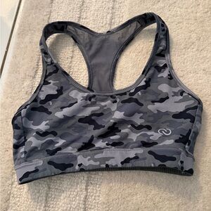 Hoodies - Camo Sports Bra - Gray - Size XS